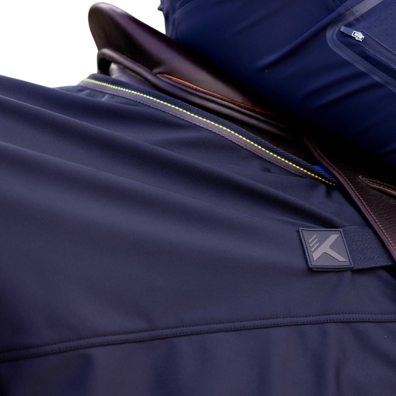 K By Equithème - Couvre-reins carré softshell K-EROS marine
