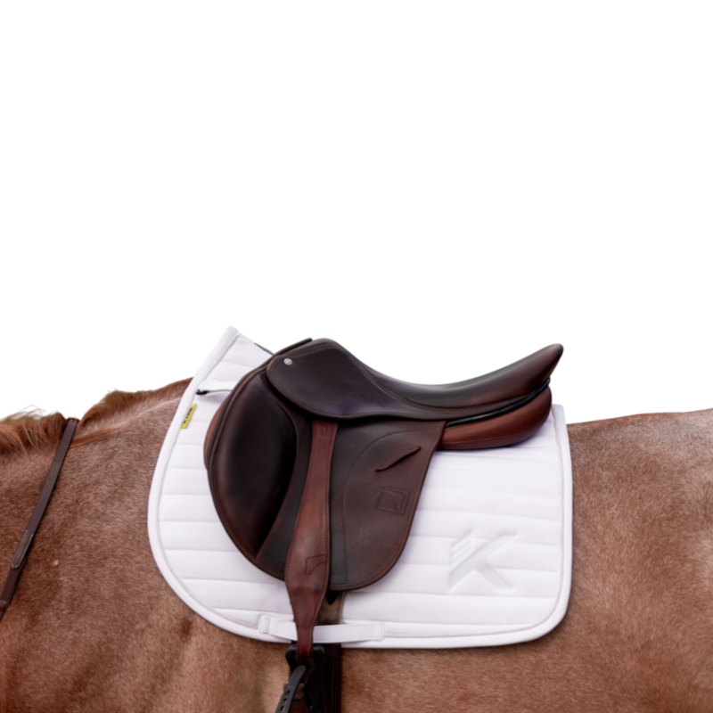 K By Equithème - K-TRITON ホワイト馬場用サドルパッド