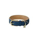 Kentucky Dogwear - Collar para perro de cuero vegano navy/beige | - Ohlala