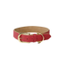 Kentucky Dogwear - Collar para perro de cuero vegano rojo/beige | - Ohlala