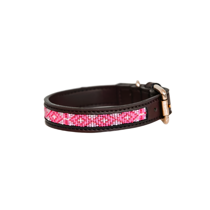 Kentucky Dogwear - Handgefertigtes Perlenhalsband für Hunde in Rosa | - Ohlala