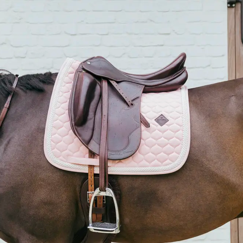 Kentucky Horsewear - Plaited Cord Pale Pink Dressage Pad | - Ohlala
