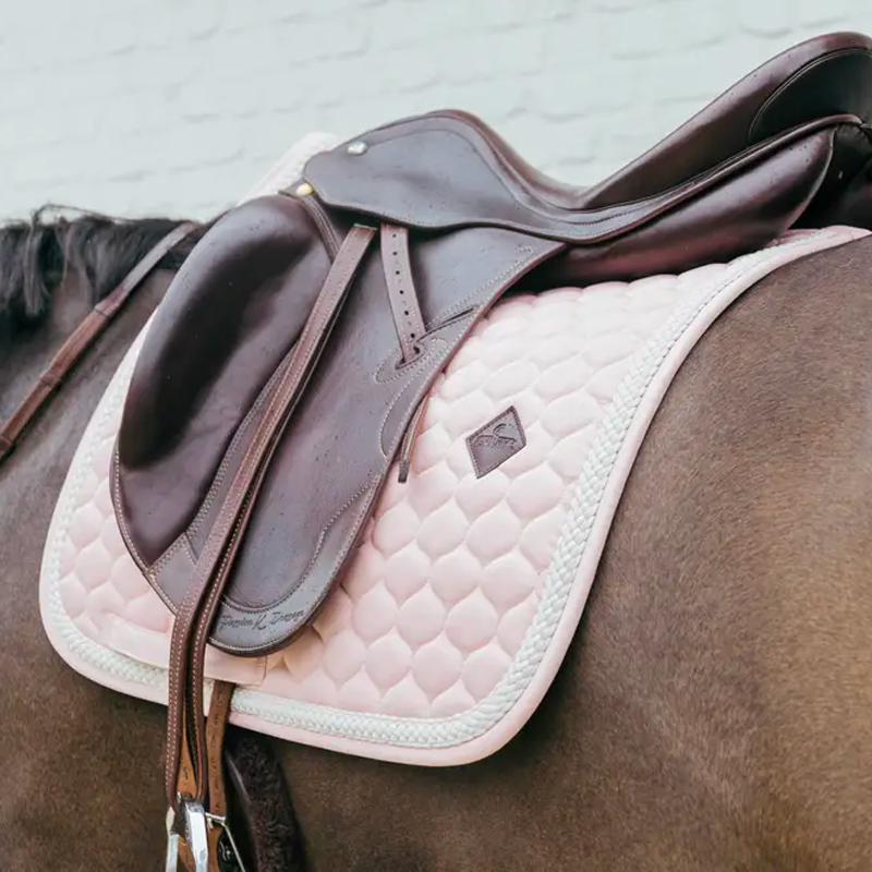 Kentucky Horsewear - Dressage Saddle Pad Plaited Cord pale pink | - Ohlala