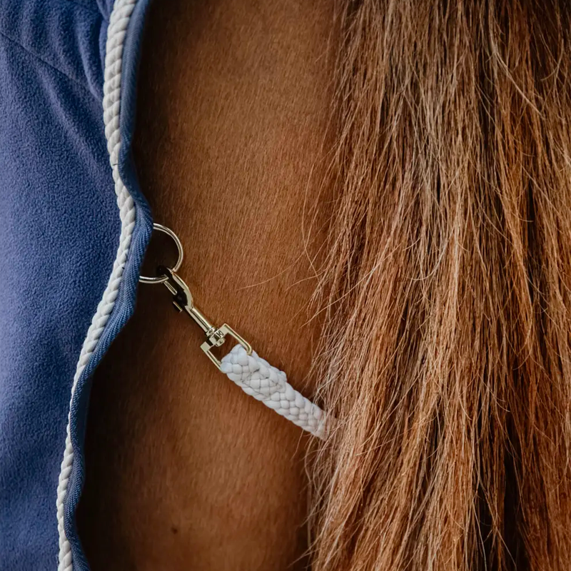 Kentucky Horsewear - Fleece Rug Plaited Rope Navy | - Ohlala