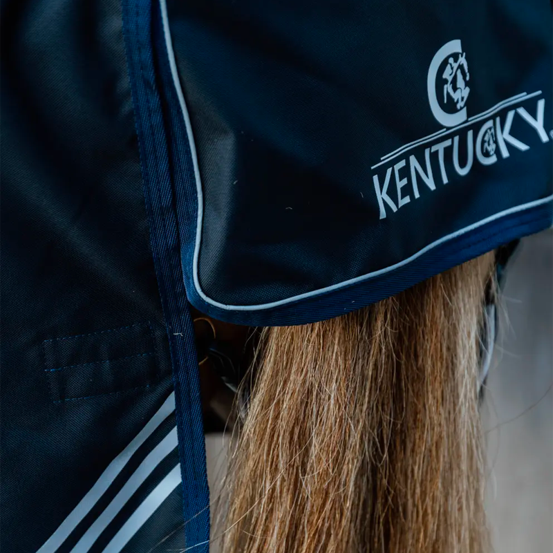 Kentucky Horsewear - Turnout Rug All Weather Waterproof Comfort Navy 300g | - Ohlala