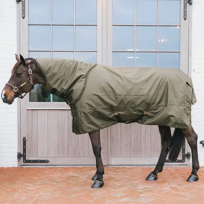 Kentucky Horsewear - All Weather waterproof Pro neck cover khaki 150g | - Ohlala