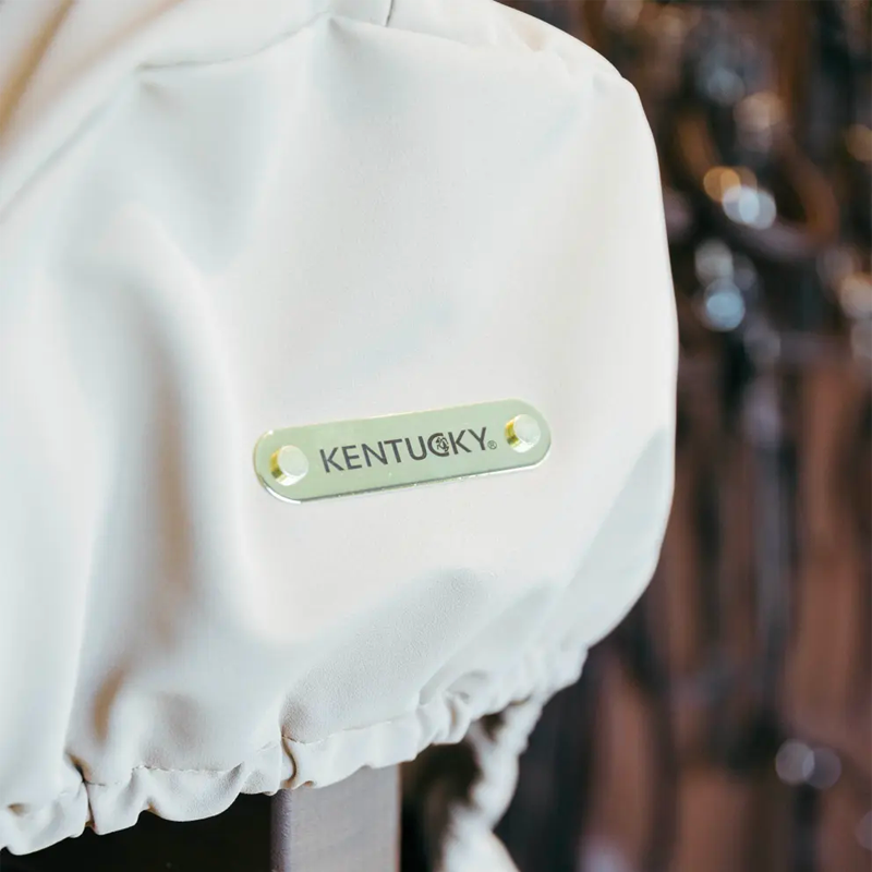 Kentucky Horsewear - Show jumping/general purpose saddle cover with gold plate beige | - Ohlala
