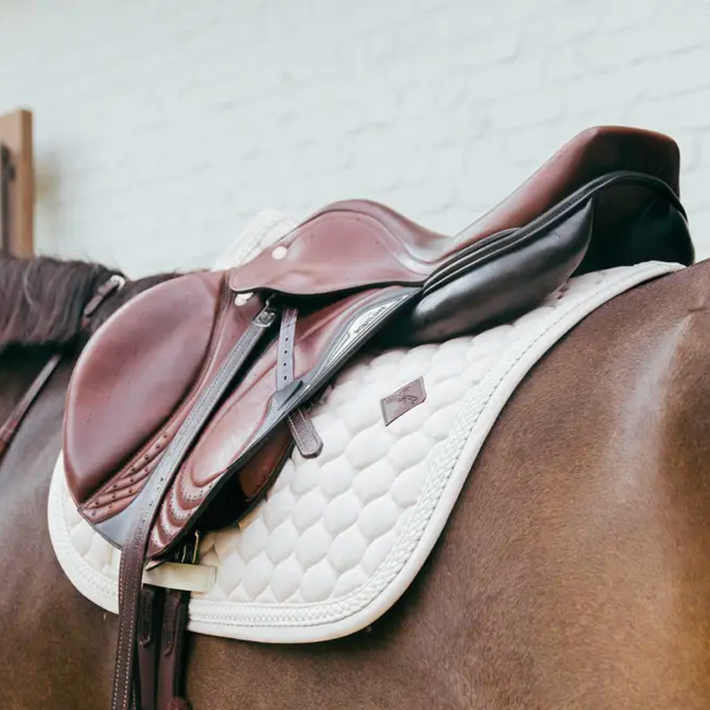 Kentucky Horsewear - Plaited Cord Beige Saddle Pad | - Ohlala