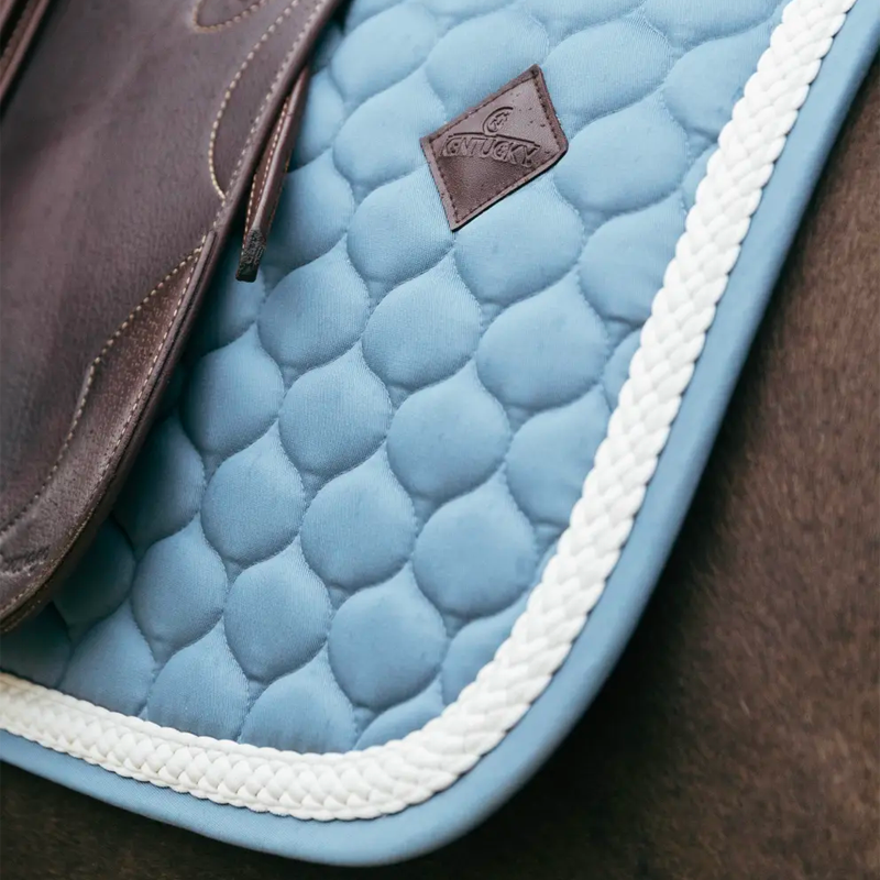 Kentucky Horsewear - Czaprak ujeżdżeniowy Plaited Cord błękitny | - Ohlala