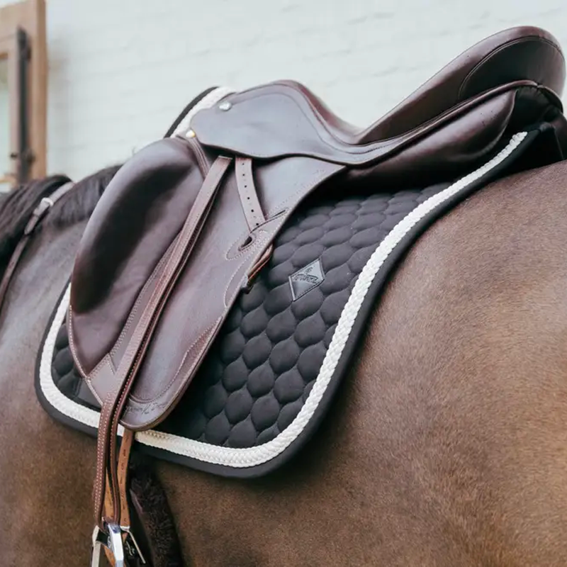 Kentucky Horsewear - Czaprak ujeżdżeniowy Plaited Cord czarny | - Ohlala