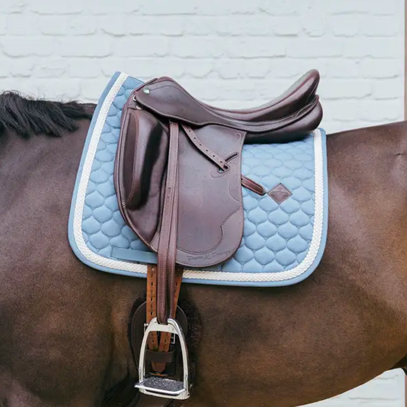 Kentucky Horsewear - Czaprak ujeżdżeniowy Plaited Cord błękitny | - Ohlala