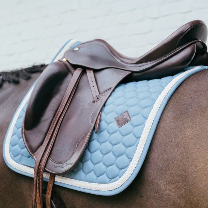 Kentucky Horsewear - Czaprak ujeżdżeniowy Plaited Cord błękitny | - Ohlala