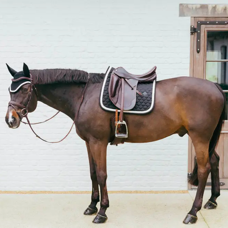 Kentucky Horsewear - Czaprak ujeżdżeniowy Plaited Cord czarny | - Ohlala