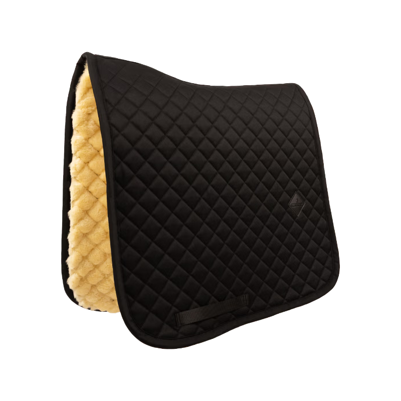 Kentucky Horsewear - Dressurpad Diamond mit Kunstschaffell-Futter schwarz