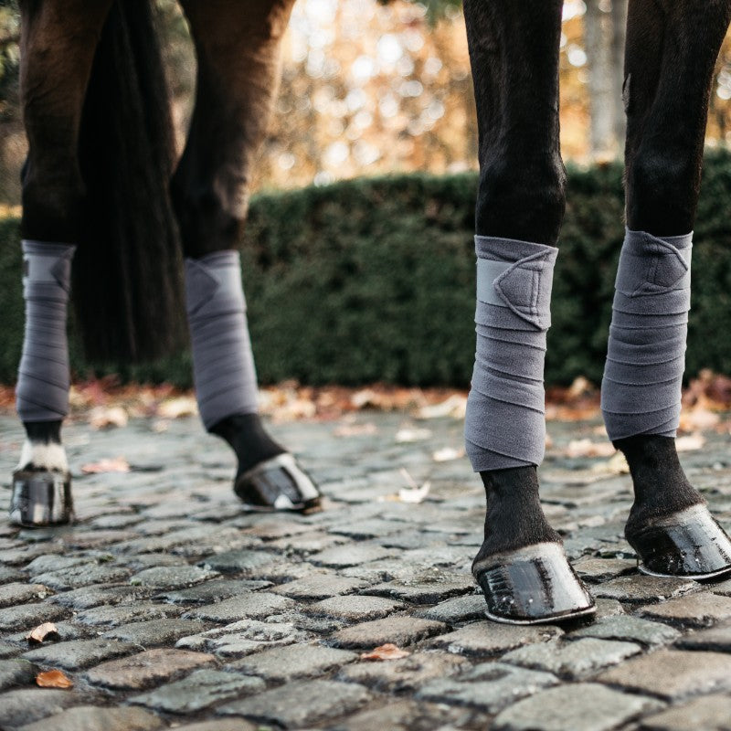 Kentucky Horsewear - ポロラップ フリース Show Vegan Wool グレー (x4) | - Ohlala