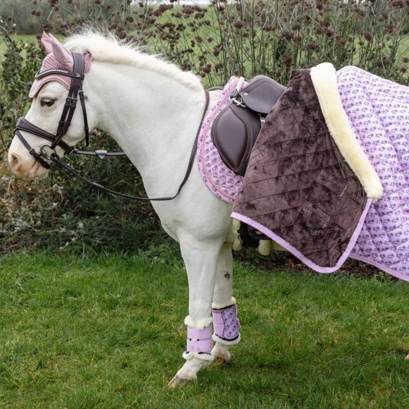 Kentucky Horsewear - Couverture de présentation Sammy Collection vieux rose 160g