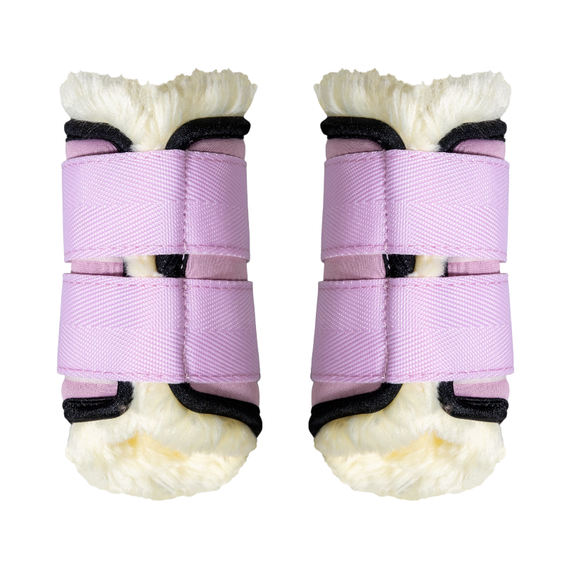 Kentucky Horsewear - Guêtres mouton antérieurs Sammy Collection vieux rose | - Ohlala