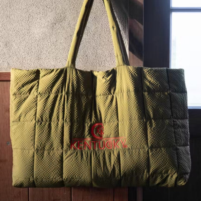 Kentucky Horsewear - Kentucky Logo Padded Bag Khaki | - Ohlala