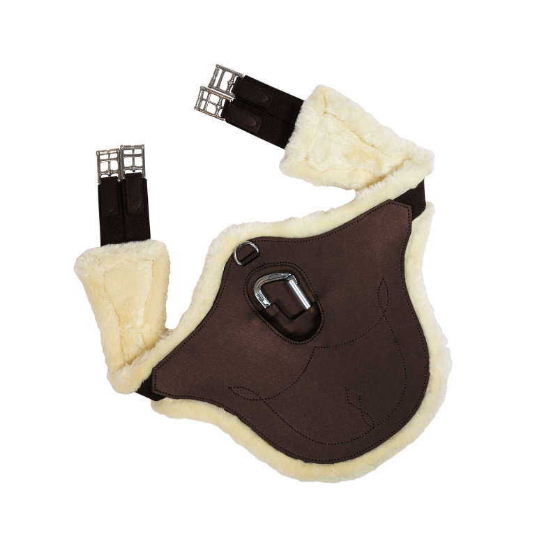 Kentucky Horsewear - Anatomic sheepskin girth choco brown | - Ohlala