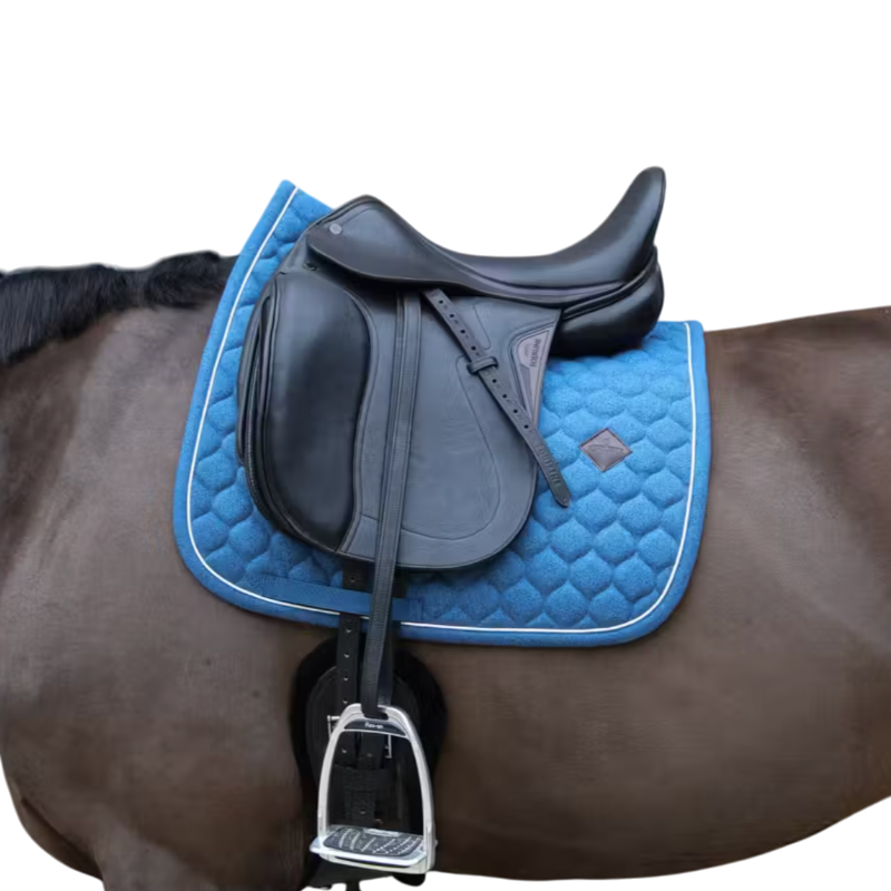 Kentucky Horsewear - Melange Navy Dressage Saddle Pad | - Ohlala