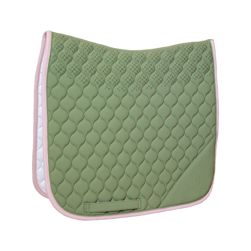 Kentucky Horsewear - Softshell Dressage Rug Onion Quilt khaki/ old rose