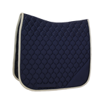 Kentucky Horsewear - Softshell Onion Quilt Dressage Saddle Pad Navy/Beige | - Ohlala