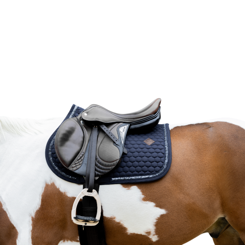 Kentucky Horsewear - Tapis de selle Glitter Band marine | - Ohlala