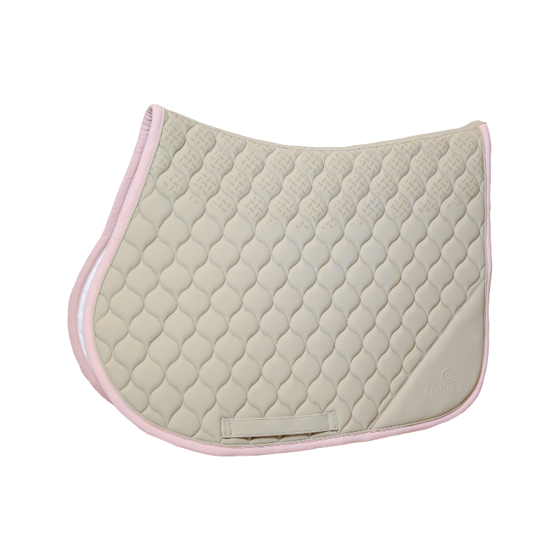 Kentucky Horsewear - saddle pad Softshell Onion Quilt beige/ old pink