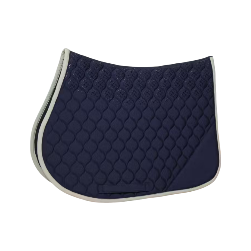 Kentucky Horsewear - Softshell Onion Quilt Saddle Pad Navy/Beige | - Ohlala