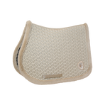 Kentucky Horsewear - Tapis de selle fausse fourrrure tressée vieux beige | - Ohlala