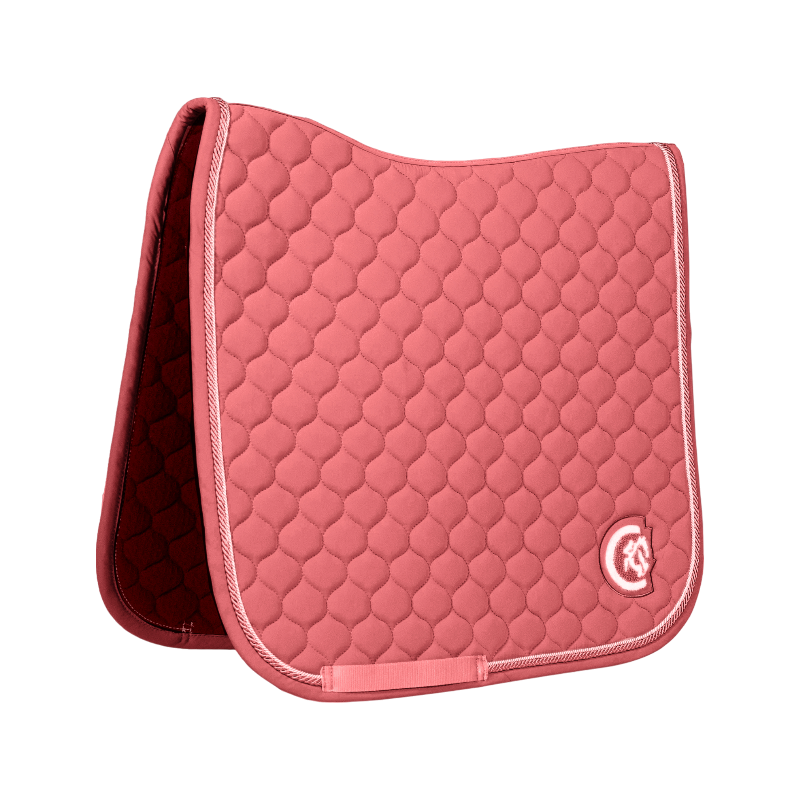 Kentucky Horsewear - Dressage saddle pad 3D logo Onion Quilt fuchsia | - Ohlala