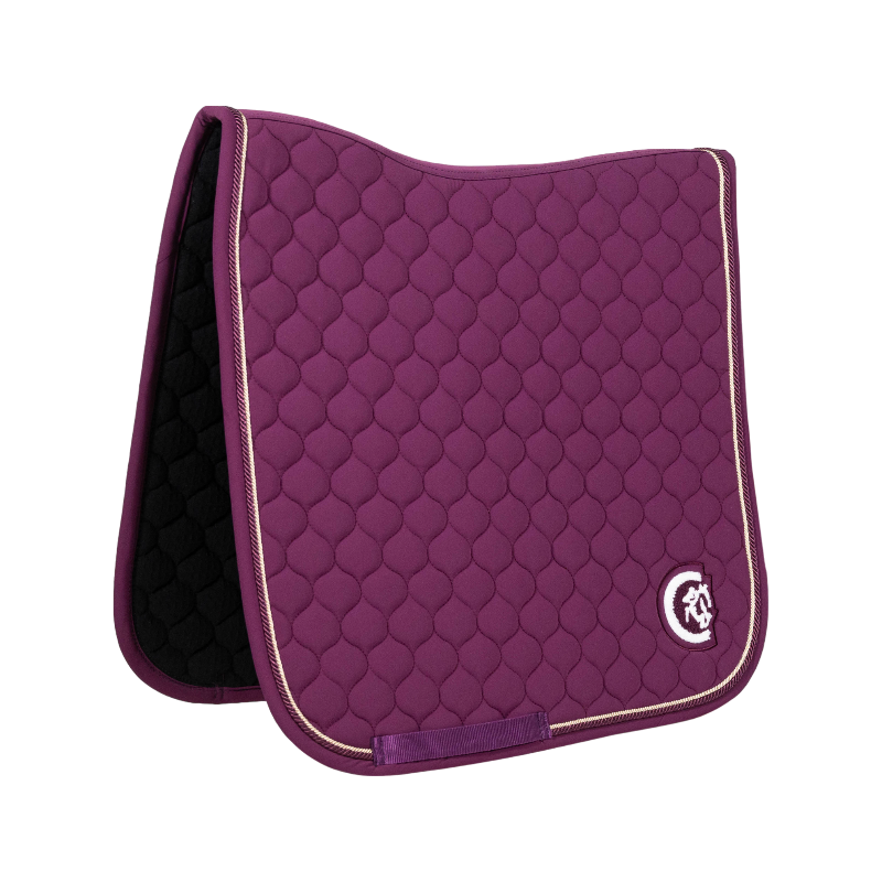 Kentucky Horsewear - Dressage saddle pad 3D logo Onion Quilt mauve | - Ohlala