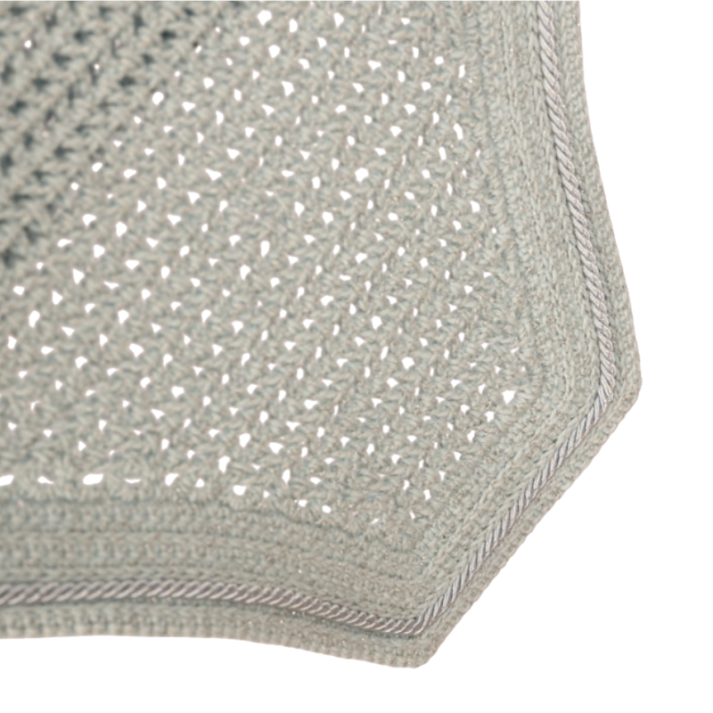 Light blue Wellington Sparkling soundless fly veil - Kentucky Horsewear