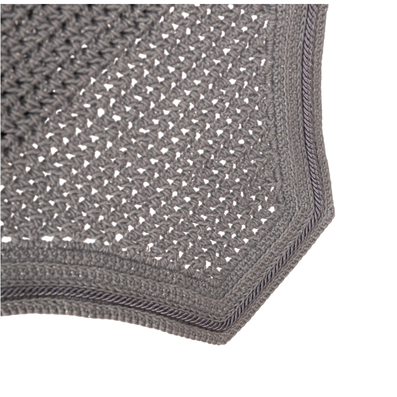 Wellington Sparkling Soundproof Fly Veil, Gray - Kentucky Horsewear