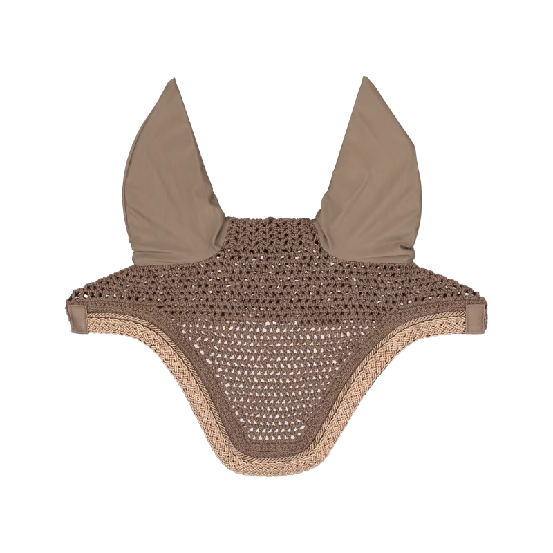 Kentucky Horsewear - Beige Wellington Fly Veil with Braided Glitter Cord