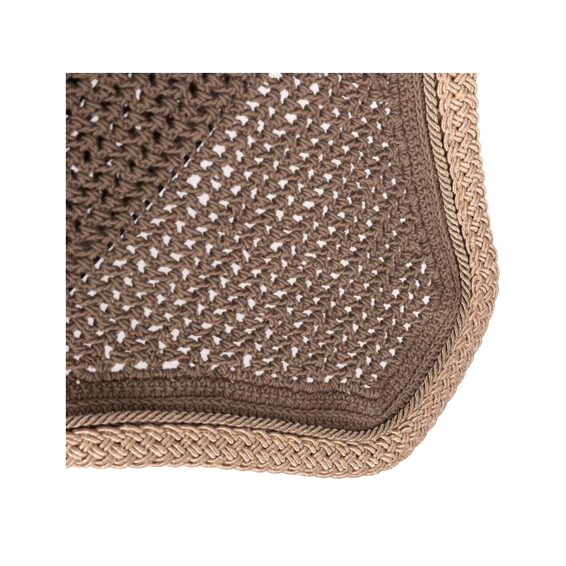 Kentucky Horsewear - Beige Wellington Fly Veil with Braided Glitter Cord