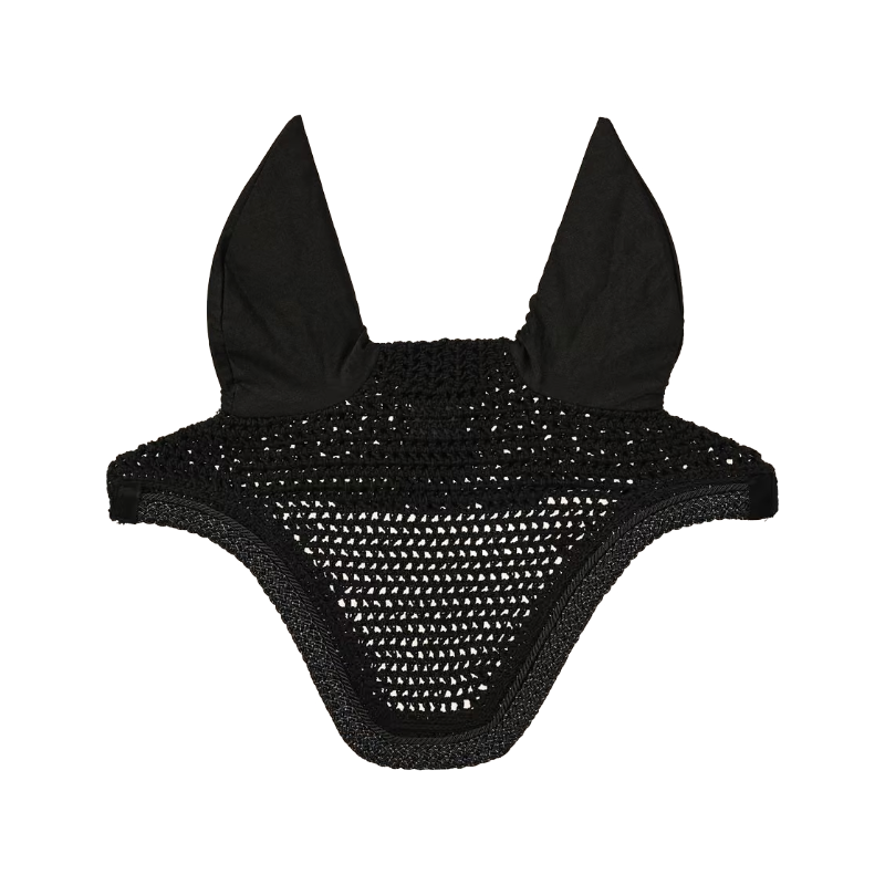 Kentucky Horsewear - Wellington Fly Veil with Braided Glitter Cord, Black