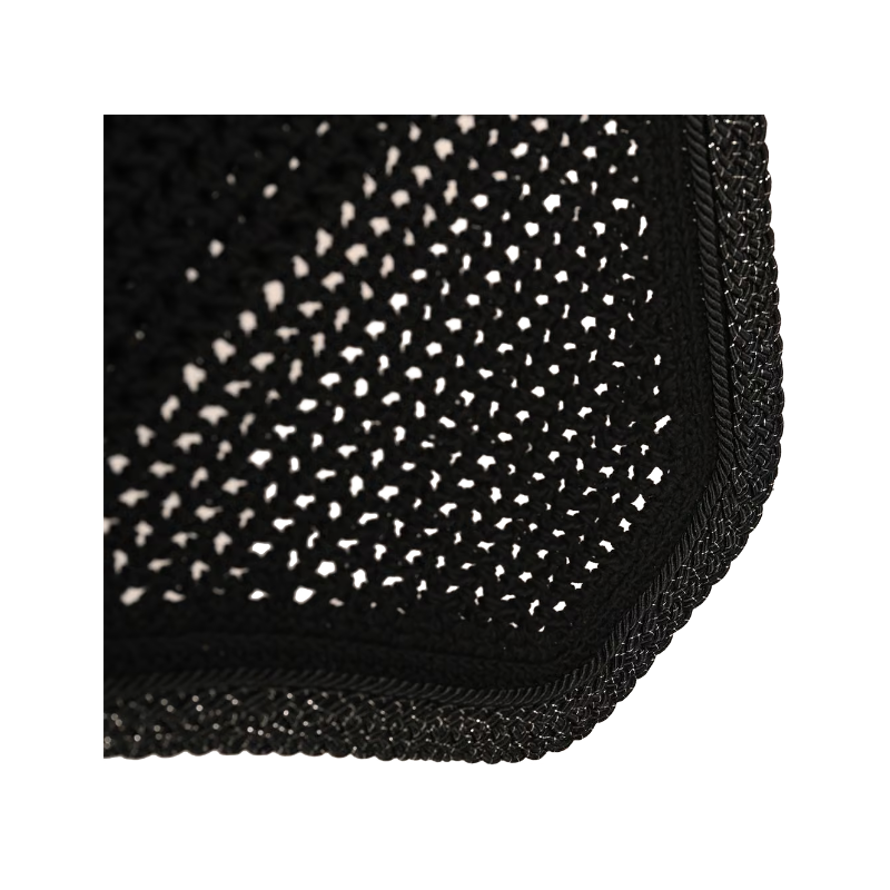 Kentucky Horsewear - Wellington Fly Veil with Braided Glitter Cord, Black