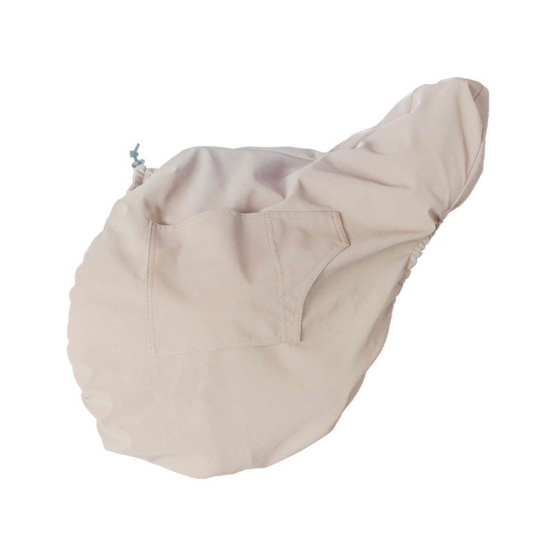 Kentucky Horsewear - Show jumping/ general purpose saddle cover with gold plate in beige | - Ohlala