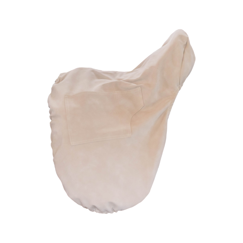 Kentucky Horsewear - Dressage saddle cover with gold plate beige | - Ohlala