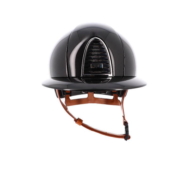 KEP - Rijhelm Cromo 2.0 New Shine zwart polo vizier beige kinband | - Ohlala