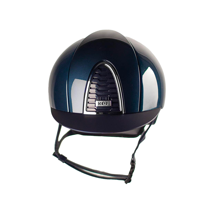 KEP - Kask jeździecki Cromo 2.0 Shine blue standardowy daszek | - Ohlala