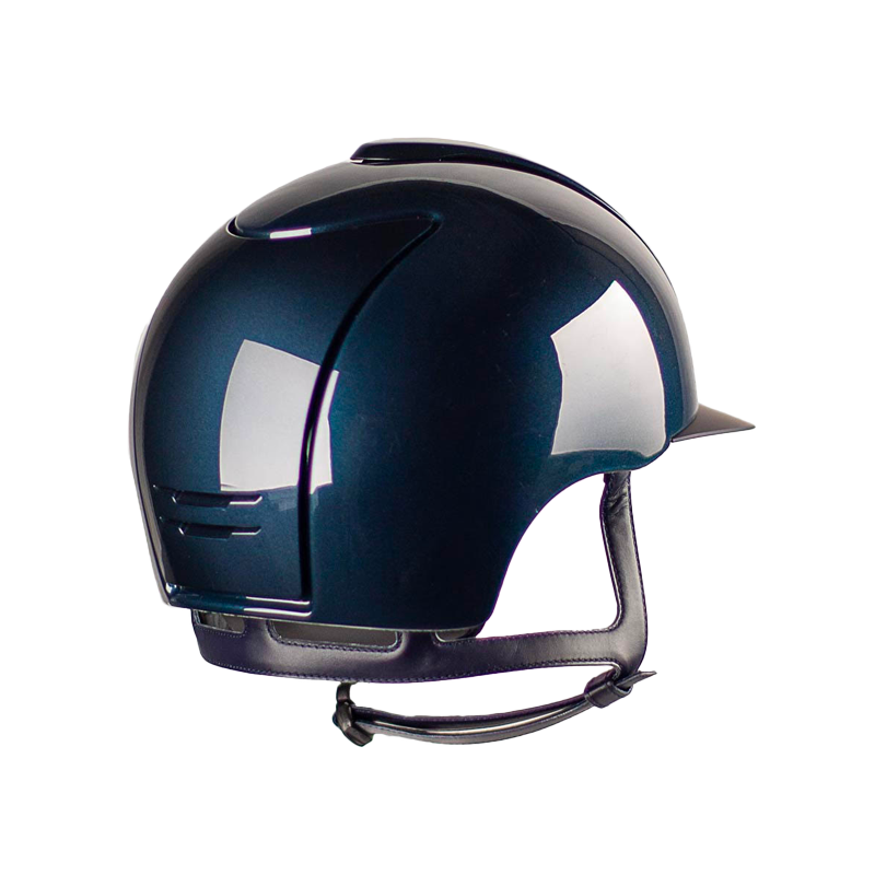 KEP - Kask jeździecki Cromo 2.0 Shine blue standardowy daszek | - Ohlala