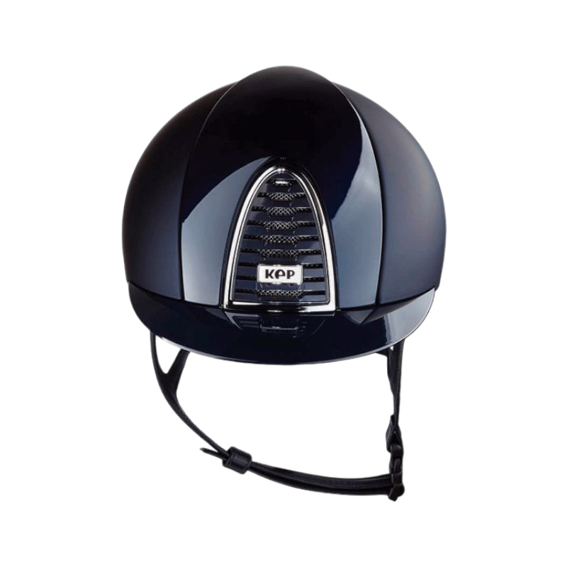 KEP - Casque d'équitation Cromo 2.0 Textile/ Polish blue visière standard | - Ohlala