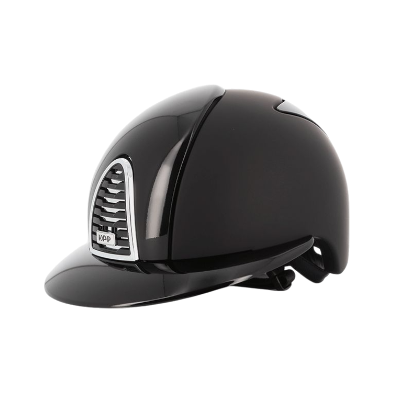 KEP - Cromo 2.0 Textile/ Polish Black Riding Helmet polo visor | - Ohlala