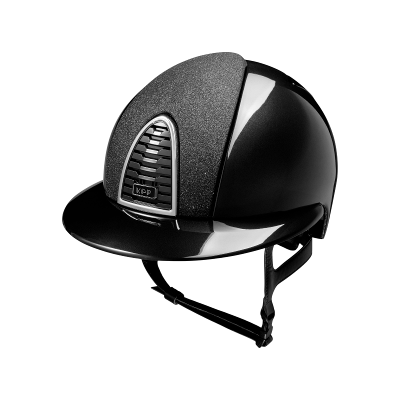 KEP - Riding Helmet Cromo 2.0 Limited Edition Shine Cortina Black Polo Visor