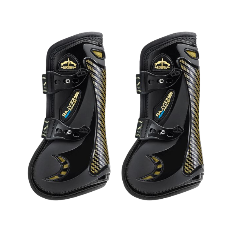 Veredus - Guêtres ouvertes Kevlar Gel Vento Noir x2 | - Ohlala