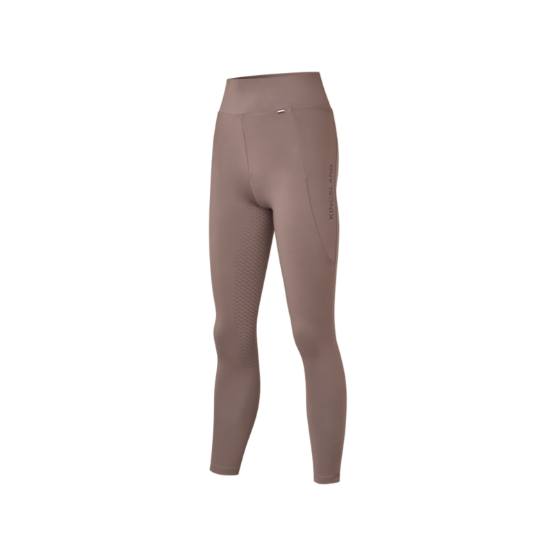 Kingsland - Legging de equitação feminino KLAmanda full grip brown iron