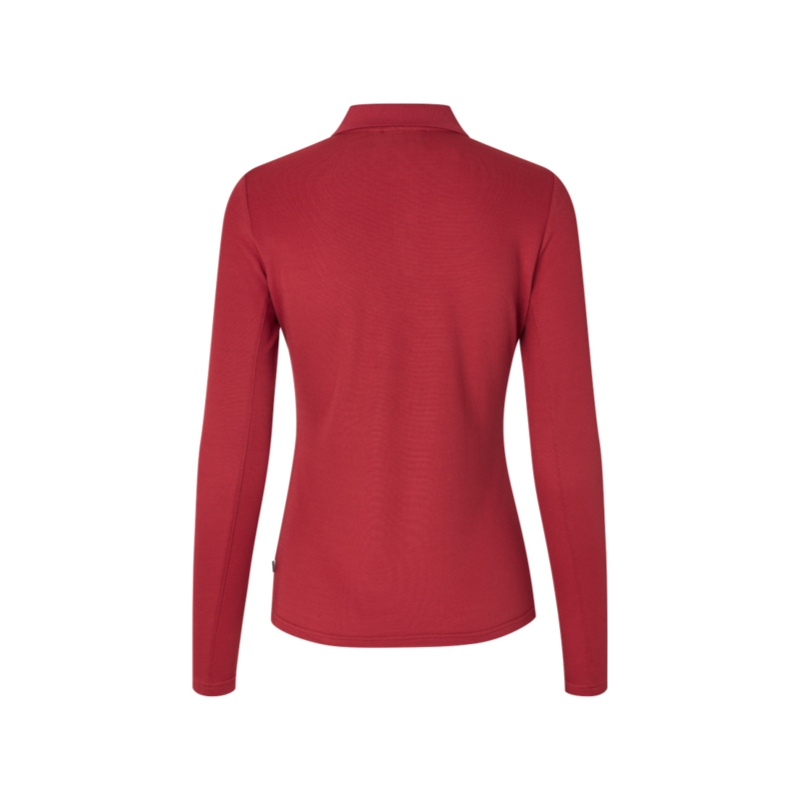 Kingsland - Damskie polo z długim rękawem KLAmy garnet