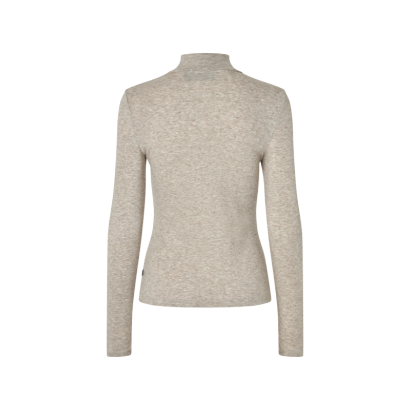 Kingsland - KLAbigail Women's Roll-Neck Jumper Beige Marl